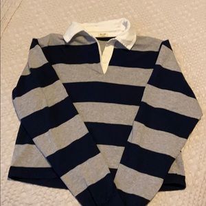 Preppy long sleeve collared shirt